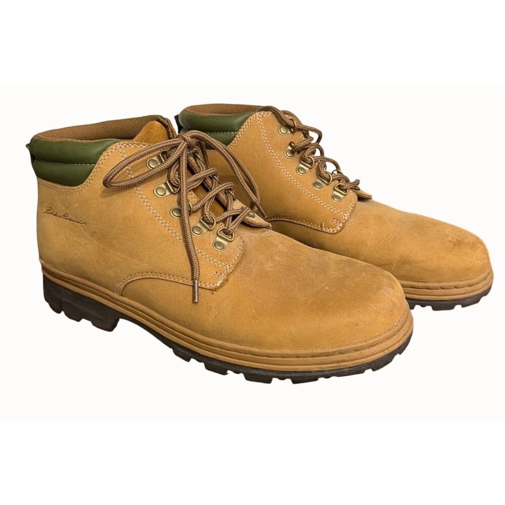Eddie Bauer Mens Weldon Tan Leather Boots Size 11 Medium